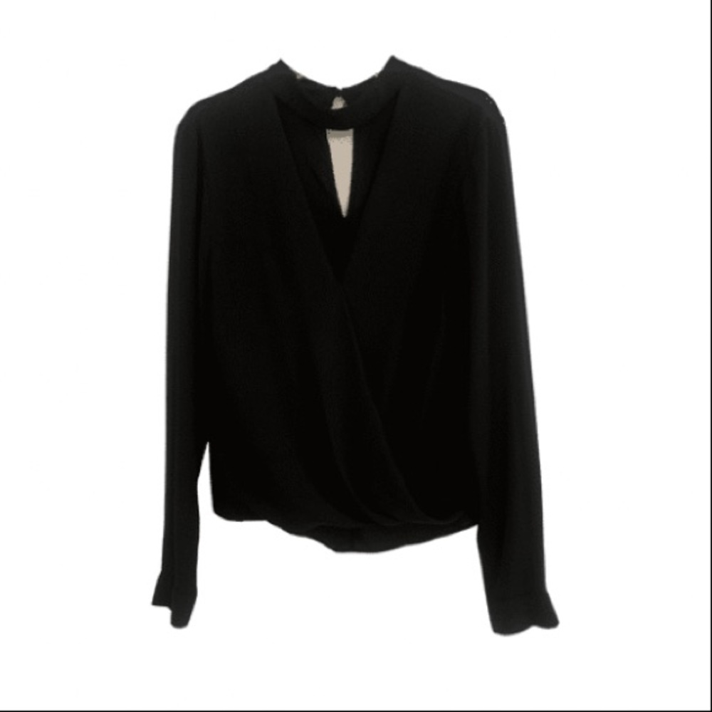 Choker V-Neck Blouse